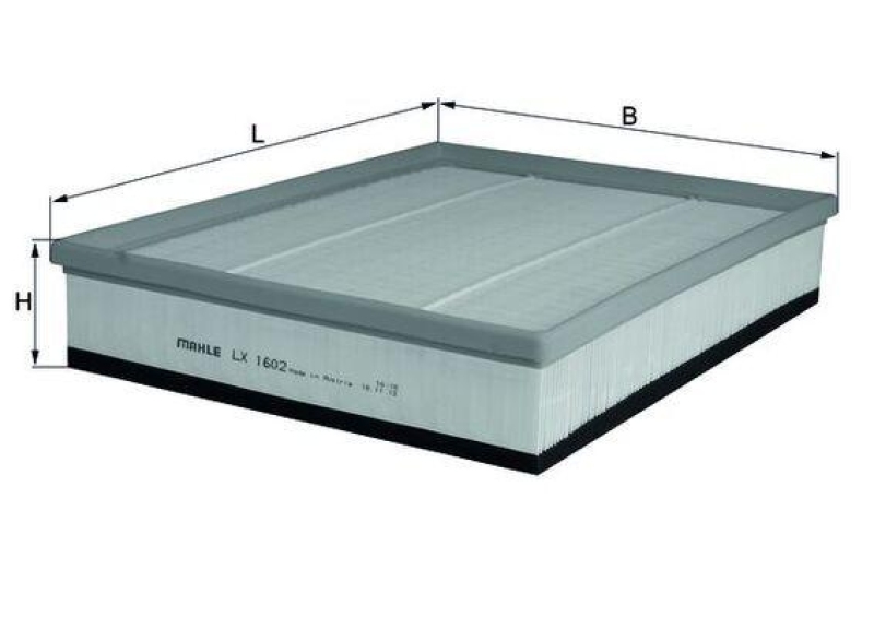MAHLE Luftfilter LX 1602