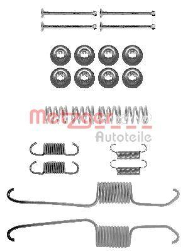 METZGER Accessory Kit, brake shoes
