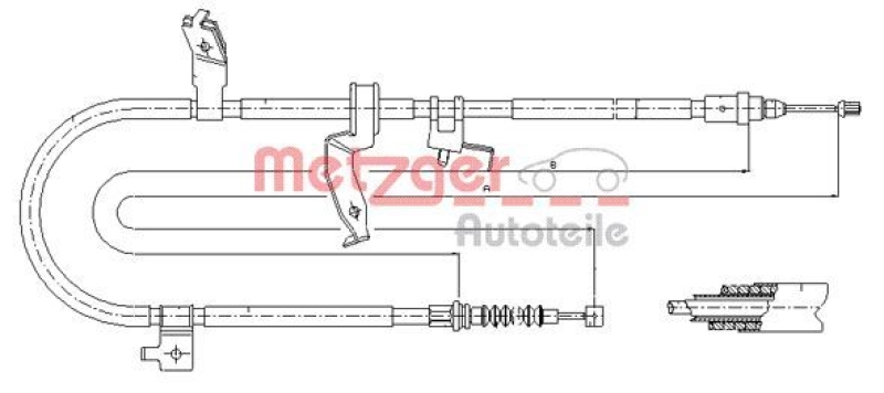 METZGER Seilzug, Feststellbremse