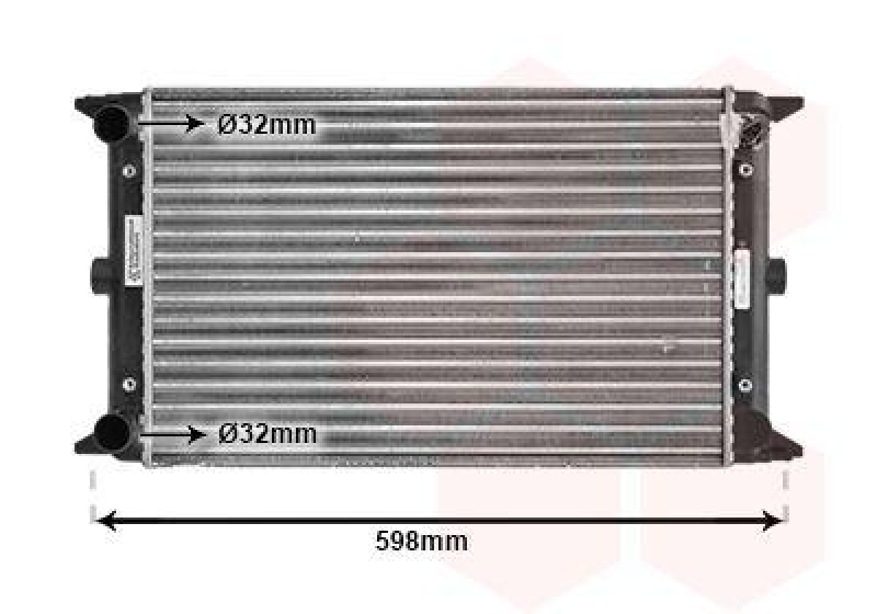 VAN WEZEL Radiator, engine cooling