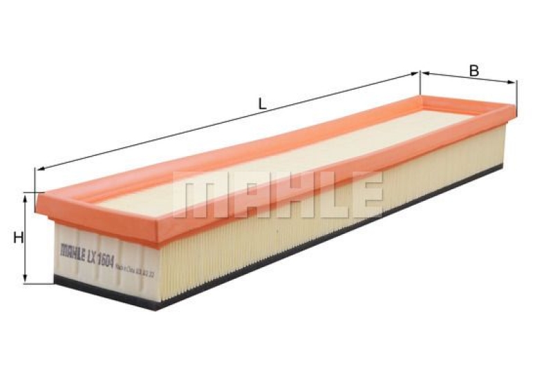 MAHLE Luftfilter LX 1604