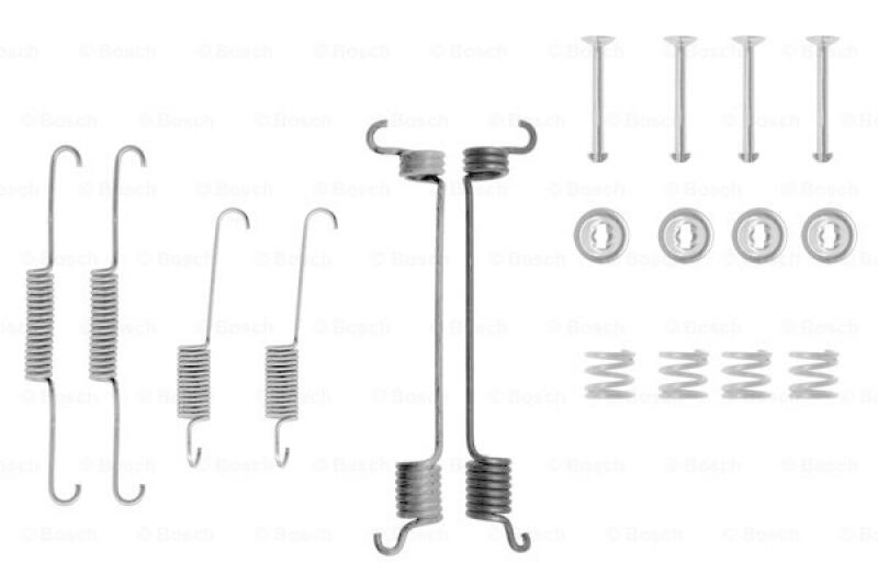 BOSCH Zubeh&ouml;rsatz Bremsbacken Trommelbremse Montagesatz 1 987 475 124