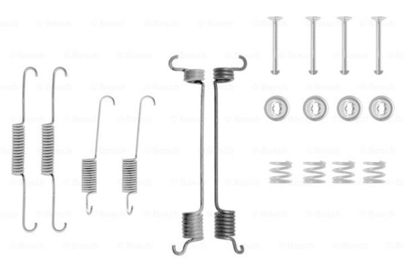 BOSCH Zubehörsatz Bremsbacken Trommelbremse Montagesatz