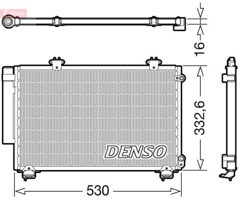 DENSO Kondensator, Klimaanlage DCN40025