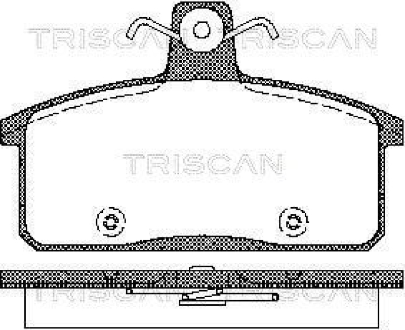 TRISCAN Brake Pad Set, disc brake