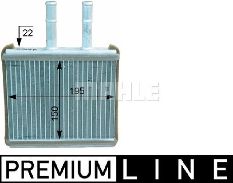 MAHLE W&auml;rmetauscher, Innenraumheizung BEHR *** PREMIUM LINE ***