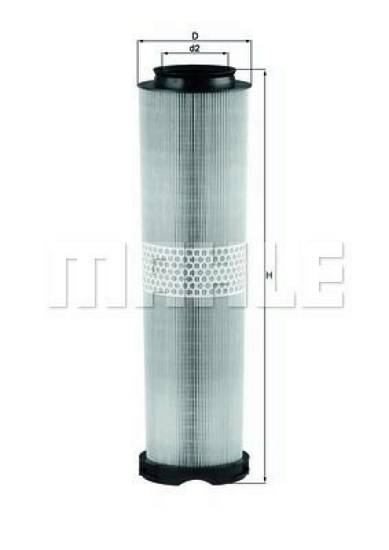 MAHLE ORIGINAL Luftfilter LX 816/4