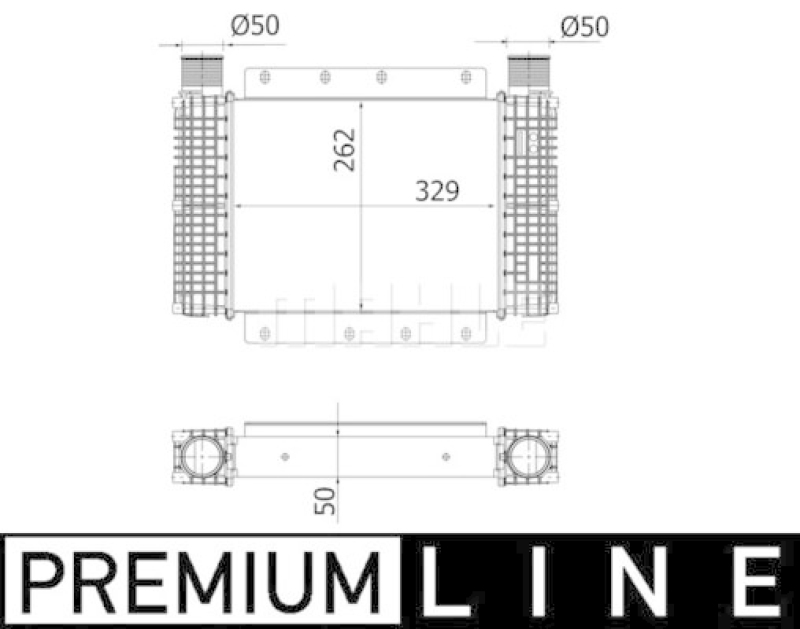 MAHLE Charge Air Cooler BEHR *** PREMIUM LINE ***