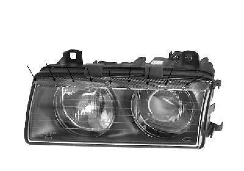 VAN WEZEL Headlight
