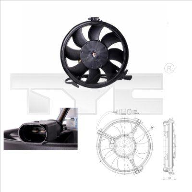 Fan, radiator