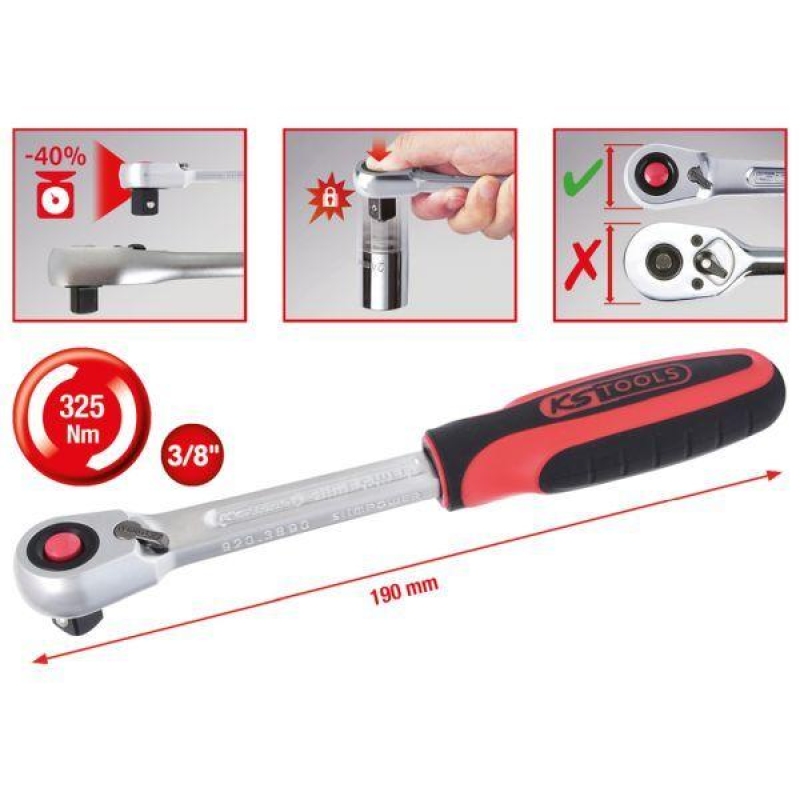 KS TOOLS Reversible Ratchet