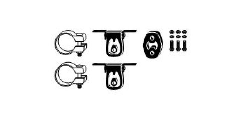 HJS Mounting Kit, exhaust system