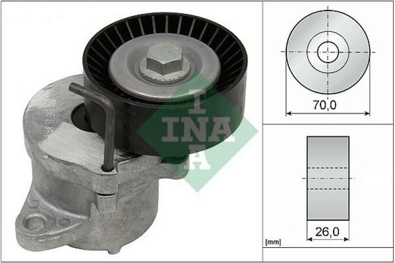 INA Tensioner Lever, v-ribbed belt