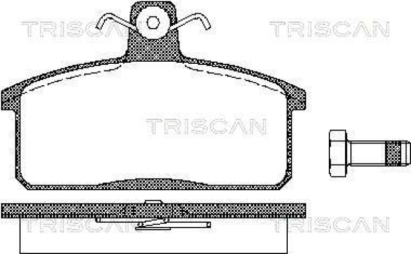 TRISCAN Bremsbelagsatz, Scheibenbremse