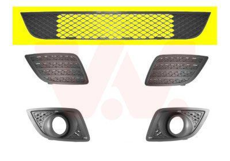 VAN WEZEL Ventilation Grille, bumper ** Equipart **