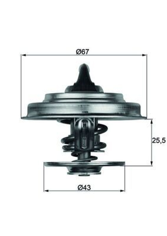 MAHLE Thermostat für Kühlmittel / Kühlerthermostat BEHR