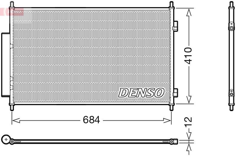 DENSO Kondensator, Klimaanlage DCN40027