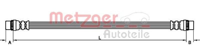 METZGER Bremsschlauch 4110929