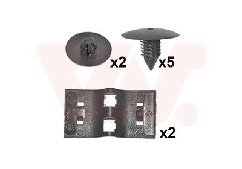 VAN WEZEL Mounting Kit, bonnet