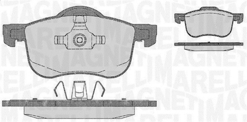 MAGNETI MARELLI Bremsbelagsatz, Scheibenbremse