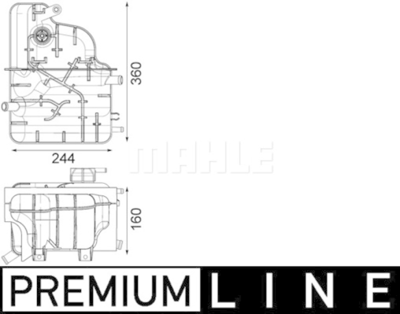 MAHLE Ausgleichsbehälter, Kühlmittel BEHR *** PREMIUM LINE ***