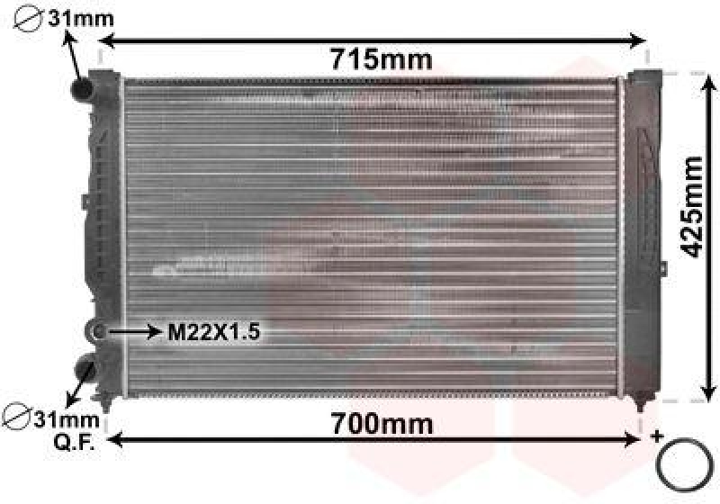 VAN WEZEL Radiator, engine cooling *** IR PLUS ***