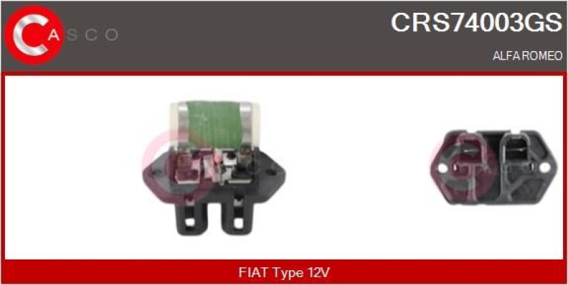 CASCO Series Resistor, electro motor radiator fan