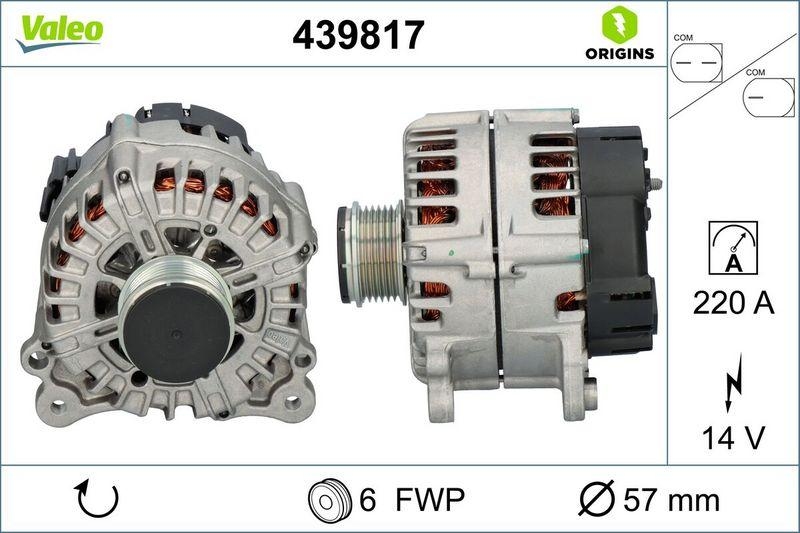 VALEO Generator VALEO ORIGINS NEW OE TECHNOLOGIE