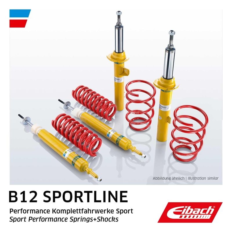 EIBACH Suspension Kit, coil springs / shock absorbers EIBACH B12 Sportline