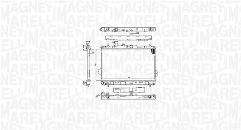 MAGNETI MARELLI K&uuml;hler, Motork&uuml;hlung 350213110400