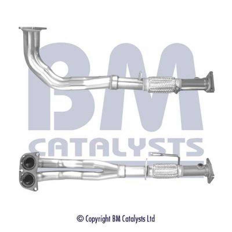 BM Catalysts Abgasrohr Auspuffanlage Vorne passend f&uuml;r Honda Prelude 5 2.2 16V