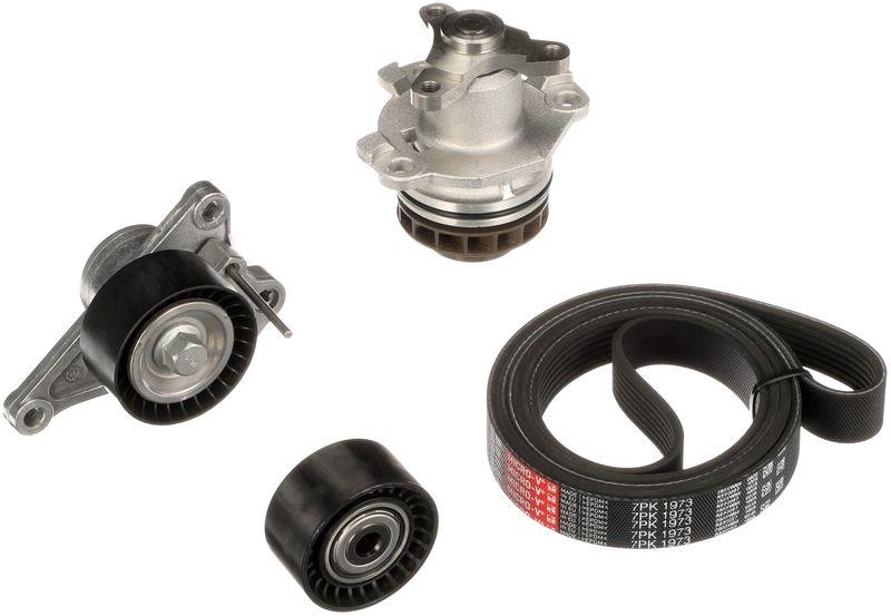 GATES Water Pump + V-Ribbed Belt Set Micro-V® Kit