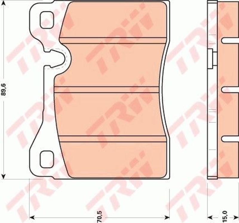 TRW Brake Pad Set, disc brake
