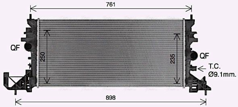 AVA QUALITY COOLING Kühler, Motorkühlung