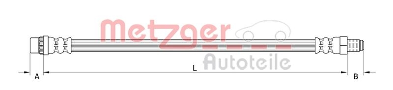 METZGER Bremsschlauch 4110934
