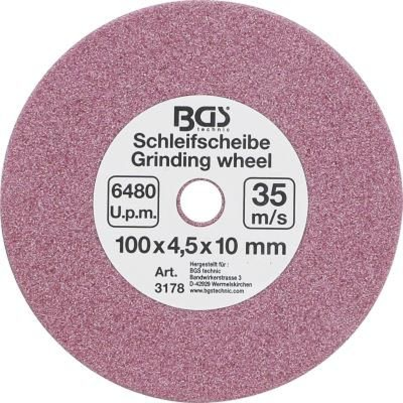 Schleifscheibe | für Art. 3180 | Ø 100 x 4,5 x 10 mm