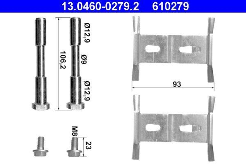 ATE Accessory Kit, disc brake pad