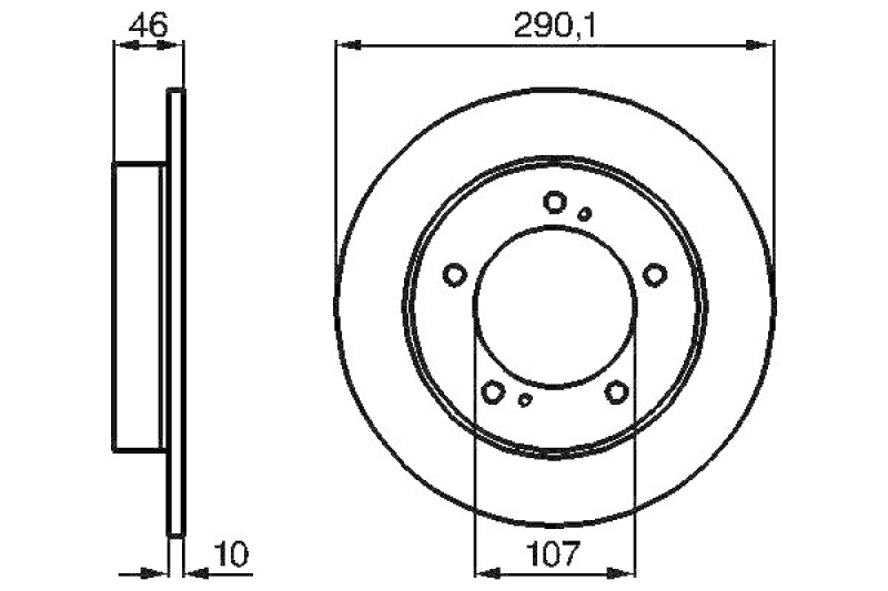 2x BOSCH Bremsscheibe 0 986 478 377