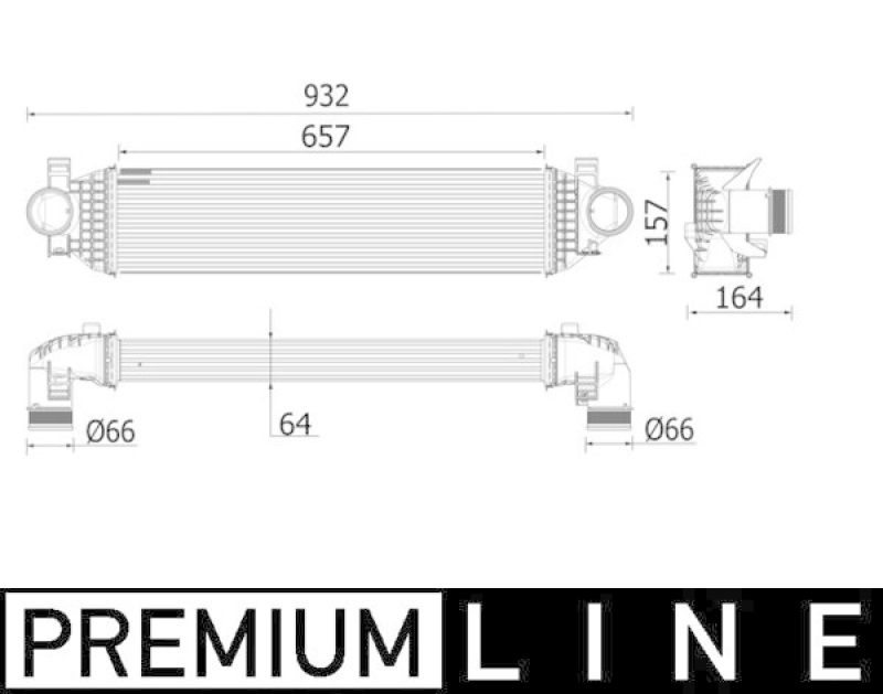 MAHLE Ladeluftk&uuml;hler CI 549 000P