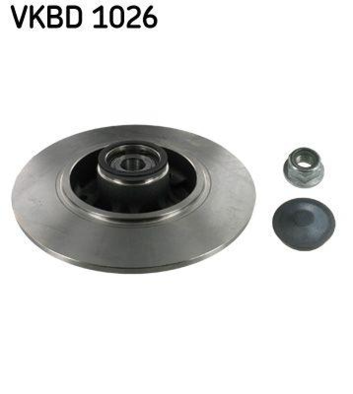 2x SKF Bremsscheibe VKBD 1026