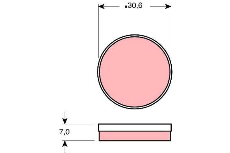 TRW Brake Pad Set, disc parking brake