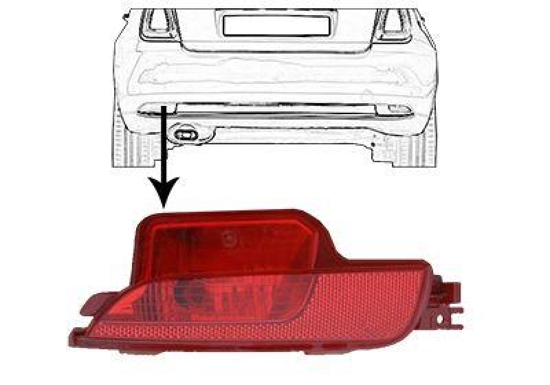 VAN WEZEL Rear Fog Light