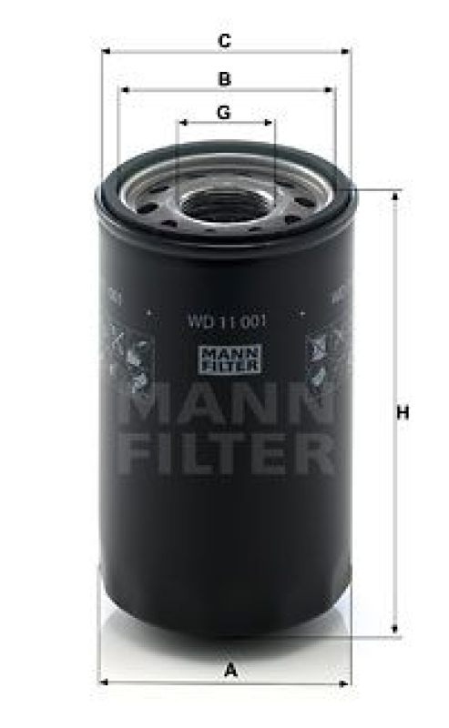 MANN-FILTER Filter, operating hydraulics