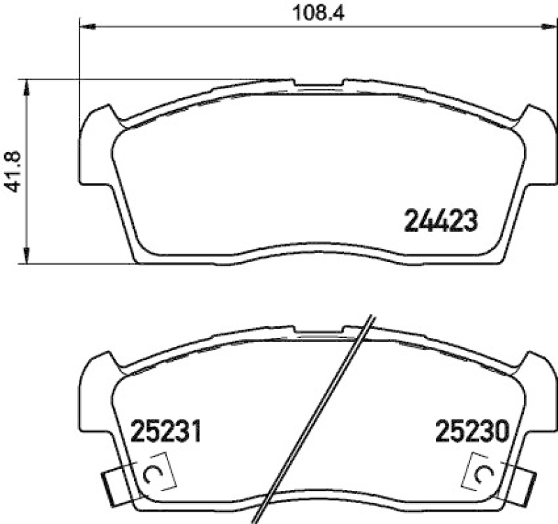 HELLA Brake Pad Set, disc brake