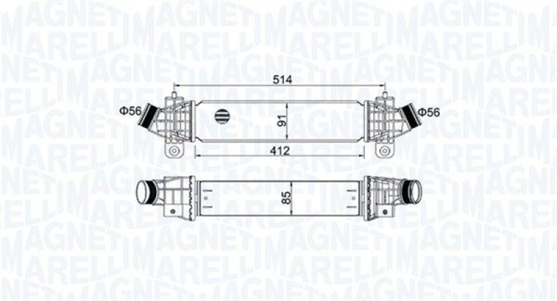 MAGNETI MARELLI Charge Air Cooler
