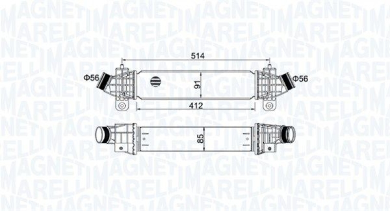 MAGNETI MARELLI Ladeluftkühler