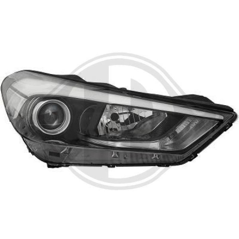 1x Diederichs Hauptscheinwerfer H7 Rechts passend für Hyundai Tucson 1.6...