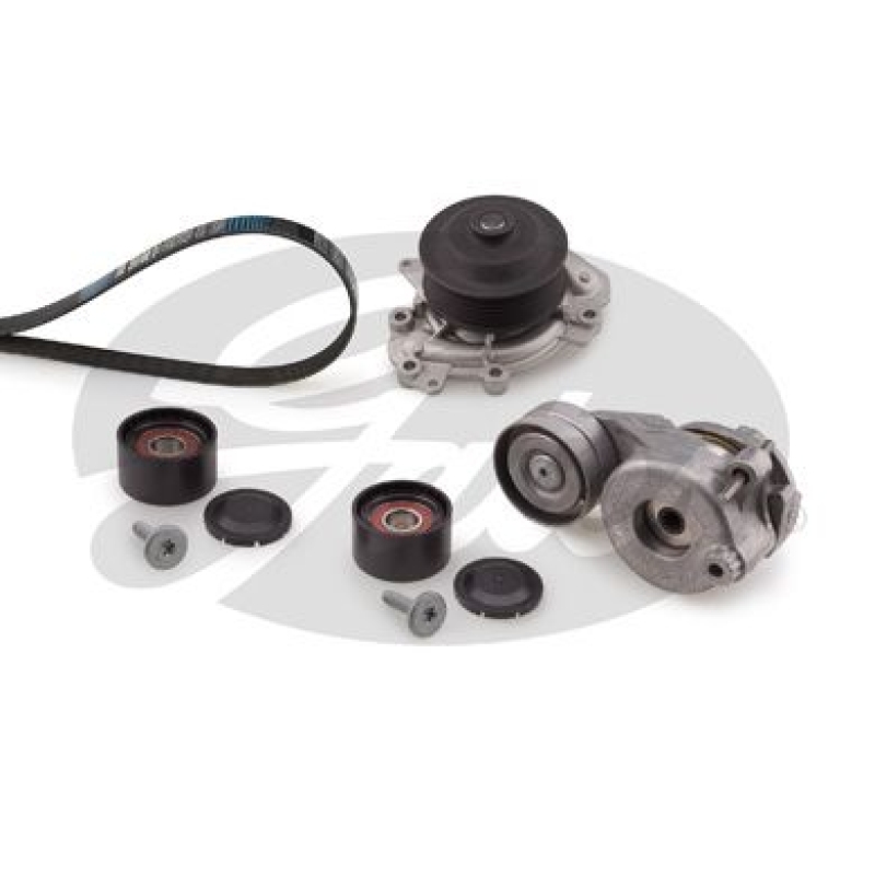 GATES Water Pump + V-Ribbed Belt Set Micro-V® Kit