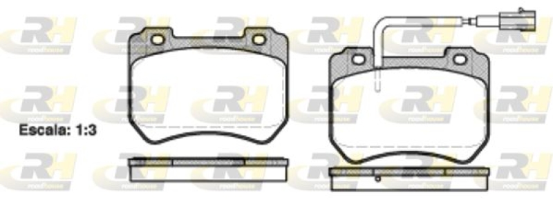 ROADHOUSE Brake Pad Set, disc brake