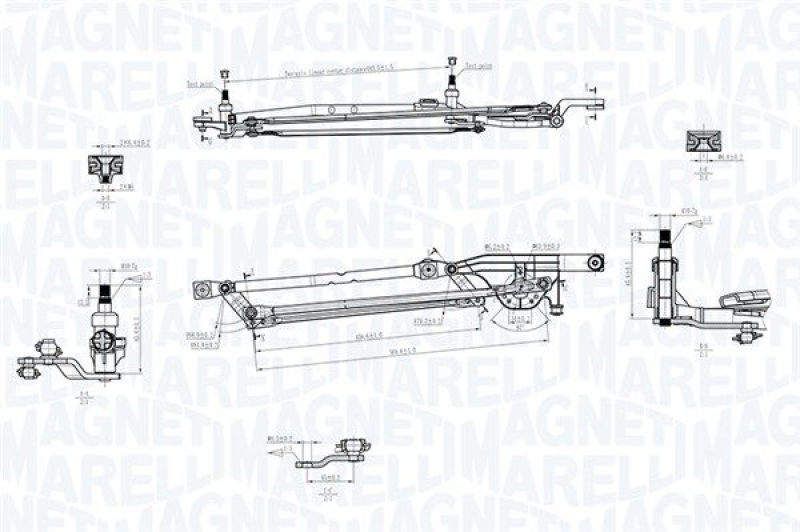 MAGNETI MARELLI Wischergestänge